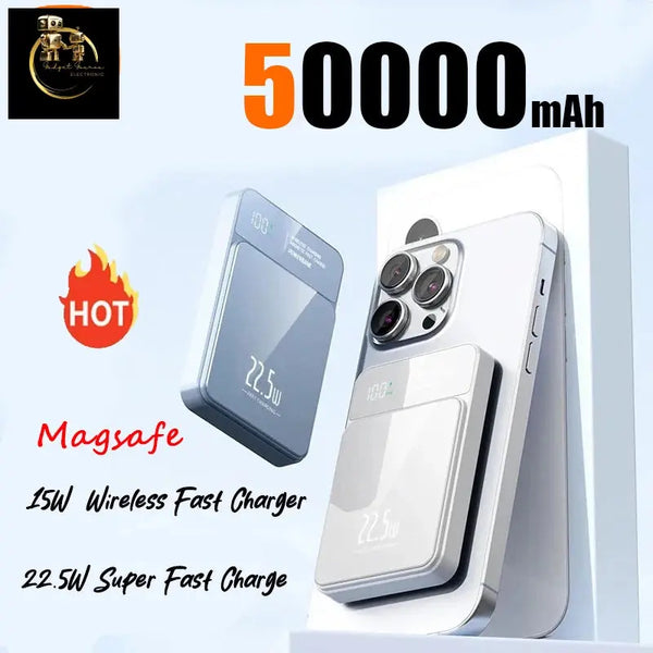 Xiaomi Power Bank 50000mAh Wireless Magnetic - Super Fast Charging Gadget Gourou