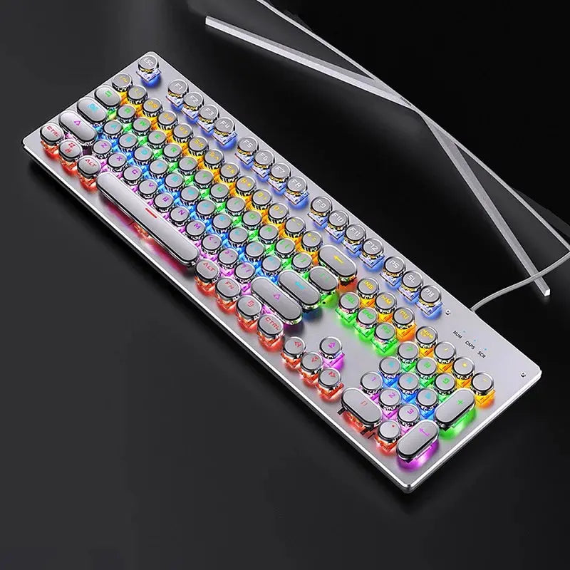 Clavier Mécanique Rétro Punk RGB 104 Touches Gadget Gourou