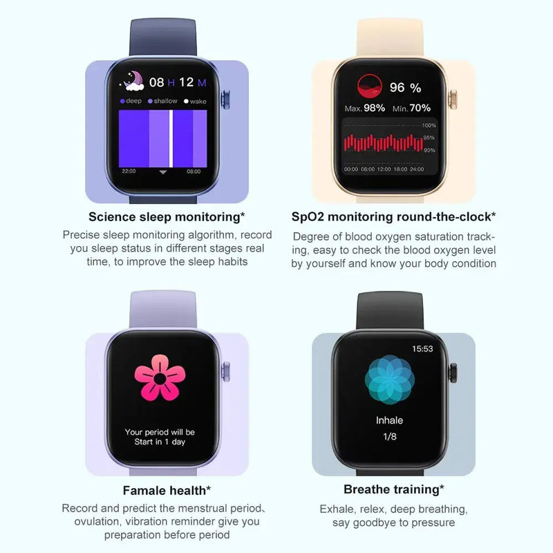 COLMI P71 Smartwatch Voix Appels Santé IP68 Étanche Notifications Smart Assistant Gadget Gourou