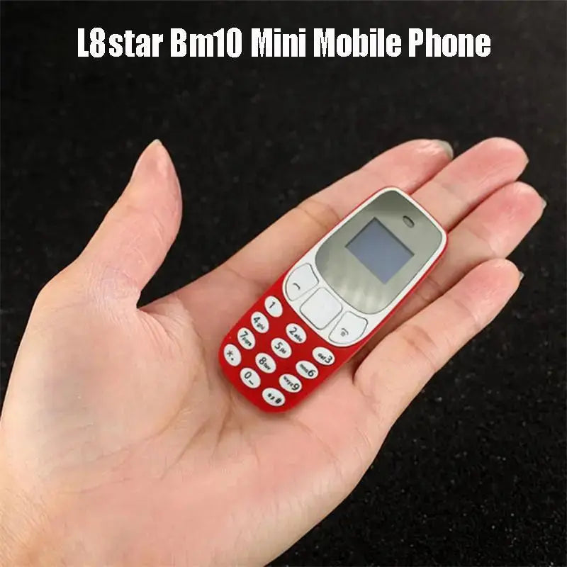 L8star Bm10  Mini Mobile Phone Dual Sim Card With Mp3 Player FM Unlocked Cellphone Voice Change Dialing Phone Wireless Headset Gadget Gourou