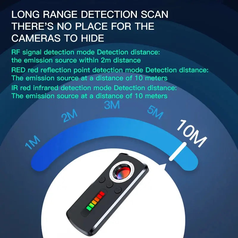 Nouveau détecteur Anti-espion Portable, Gadget de détection de lentille cachée de sténopé pour traceur GPS détecteur de caméra cachée dispositif d'écoute Gadget Gourou