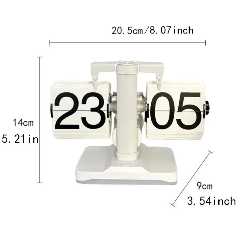 Horloge de bureau européenne à bascule créative Gadget Gourou